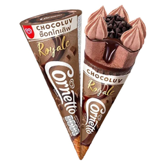 Kem ốc quế socola hạnh nhân Wall's Cornetto Royale Chocoluv 135ML