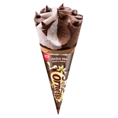 Kem ốc quế socola vani Wall's Cornetto Black & White 110ML