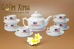 Bộ ấm chén in logo - dáng HQ3