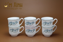 Cốc thấp quai điệu vẽ hoa sen (38.000đ/1 cái)