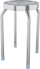 Ghế đẩu inox cao 46