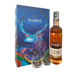 Rượu Glenfidich 18 năm - Hộp Quà tết 2025