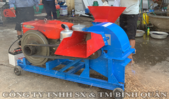 Máy Băm Gỗ 2T Đa Năng + Đầu Nổ Đề + Ác Quy
