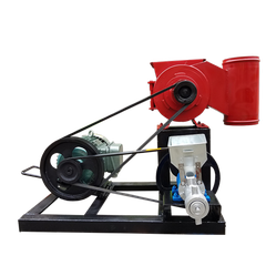 Máy Nghiền Bột Mịn Sắt 300 + Máy Nổ Bỏng Gối Gang