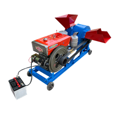 Máy Băm Gỗ 2T Đa Năng + Đầu Nổ Đề + Ác Quy