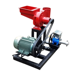 Máy Nghiền Bột Mịn Sắt 300 + Máy Nổ Bỏng Gối Gang