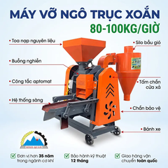 Máy Vỡ Ngô Trục Xoắn