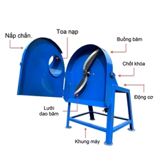 Máy Băm Chuối Xả Thẳng 1.5Kw
