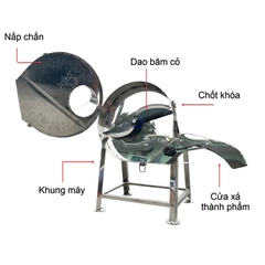 Máy băm chuối inox cửa ngang