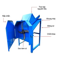 Máy Băm Cỏ Vuông 750W