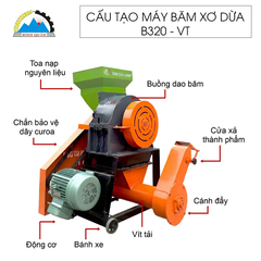 Máy Băm Xơ Dừa B320-VT