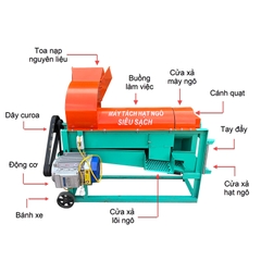Máy tách hạt ngô siêu sạch
