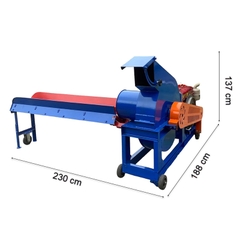 Máy băm chuối công nghiệp lắp đầu nổ