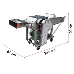 Máy băm cỏ nằm G400 inox