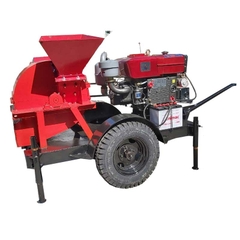 Máy Băm Gỗ 2T Bệ Kéo