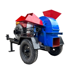 Máy băm gỗ đa năng 2T bệ kéo phiên bản mới