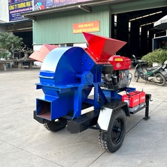 Máy băm gỗ đa năng 5T bệ kéo phiên bản mới