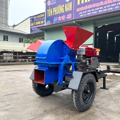 Máy băm gỗ đa năng 2T bệ kéo phiên bản mới