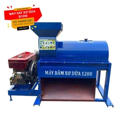 Máy Băm Xơ Dừa B1200 Đầu Nổ ( phiên bản 2023 )