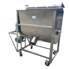 Máy Trộn Nguyên Liệu Ngang Inox 150kg/mẻ  (MTI - 02)