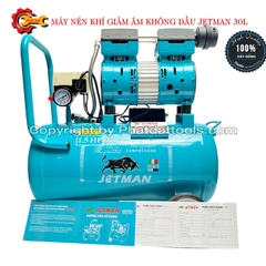 Máy nén khí giảm âm không dầu JETMAN 30L