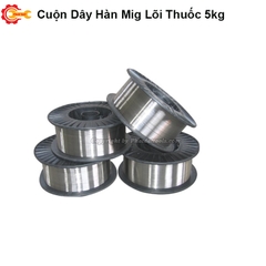 Cuộn Dây Hàn Mig 5kg Lõi Thuốc Không Dùng Khí