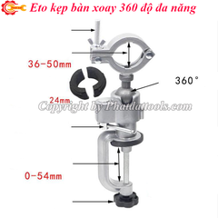 Eto kẹp bàn xoay 360 độ AT-6075