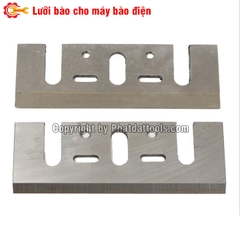 Set 2 luỡi bào gỗ bằng thép gió HSS thay thế phù hợp cho các dòng mày bào điện chuyên dụng