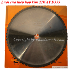 Lưỡi cưa thép hợp kim tốc độ chậm TIWAY D355-64 răng