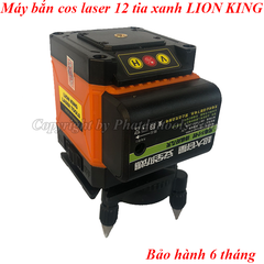 Máy bắn cos laser 3D 12 tia xanh LION KING