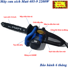 Máy Cưa Xích Chạy Điện MATT 405-9