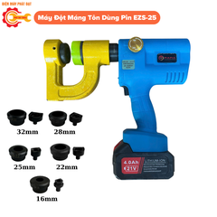 Máy Đột Máng Tôn Dùng Pin EZS-25