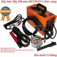 Máy hàn mig 200 mini KENMAX 3 chức năng