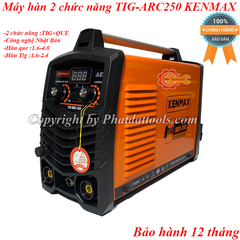 Máy hàn điện tử TIG/ARC-250A KENMAX 2 chức năng