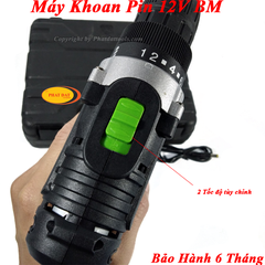 Máy khoan vặn vít dùng pin BM 12V