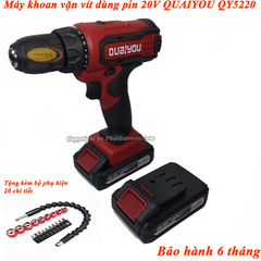 Máy Khoan Vặn Vít Dùng Pin QUANYOU QY5220