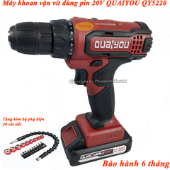 Máy Khoan Vặn Vít Dùng Pin QUANYOU QY5220