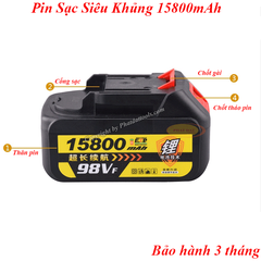 Pin 10 Cell Dung Lượng Khủng 15800mAh Cho Máy Vặn Ốc-Máy Mài-Máy Khoan-Khoan Bê Tông Dùng Pin