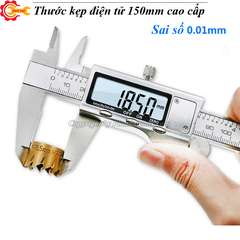 Thước Kẹp Điện Tử 150mm Thép Không Gỉ