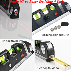 Thước ni vô laser 4in1