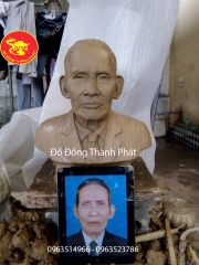 Đúc Tượng Chân Dung Bằng Đồng Bán Thân Cao 36 cm Cho Khách Hà Tĩnh