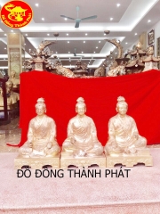 Tượng Đồng Tam Tòa Thánh Mẫu Cao 81cm