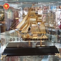 Mô Hình Thuyền dát Vàng 24k tại Hà Nội