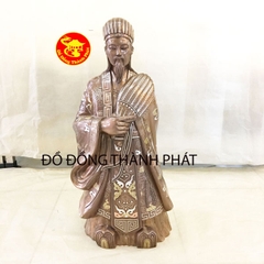 Tượng Khổng Minh Khảm Tam Khí Hàng Kỹ Đẹp Cho Khách Hòn Gai Quảng Ninh | Tượng Khổng Minh Diện Đẹp