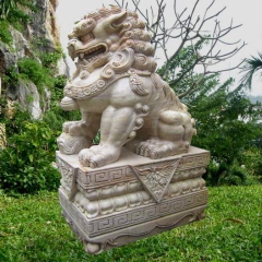 Nghê đá màu hồng