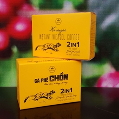 CÀ PHÊ CHỒN HÒA TAN KHÔNG ĐƯỜNG 5 GÓI X 14GR