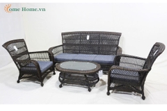 Handmade Plastic Rope Woven Sofa Set for Outdoor Living - CH5420A-4BL