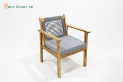 Custom Rope Woven Patio Sofa  OEM Vietnam Manufacturer-CH5268C-3GY