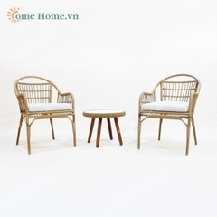 Outdoor Folding Table and Chair Set for Camping and Picnics, Lightweight and Portable-CH5414A-3BR