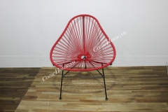 PATIO MOON CHAIR POLY RATTAN RED - CH3252B-1RE